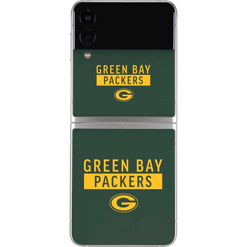 NFL Green Bay Packers Green Performance Series Galaxy Z Flip4 5G Skin